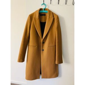 Zara Camel Masculine Coat XS